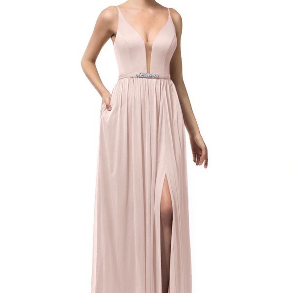 Azazie Leah bridesmaid dress Vintage Rose